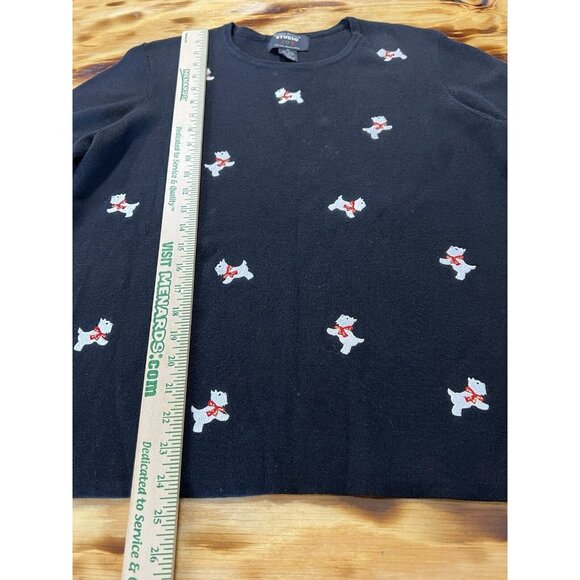 Designers Originals Studio Joy Women Sweater Dog Christmas Size XL Holiday - Picture 10 of 10